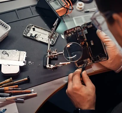 technician-carefully-inspect-the-internal-parts-of-the-smartphone-in-a-modern-repair-shop